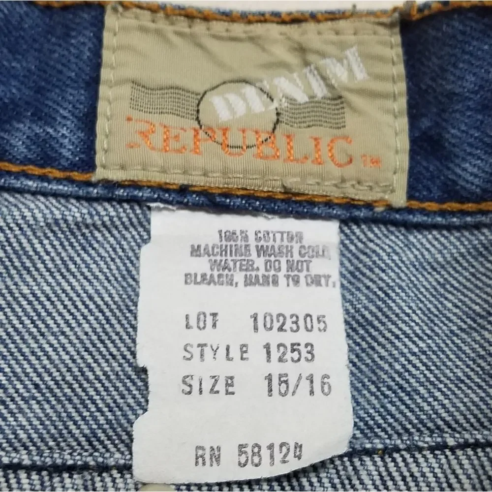VINTAGE 90s Ultra High Rise Zipper Leg Jeans DR